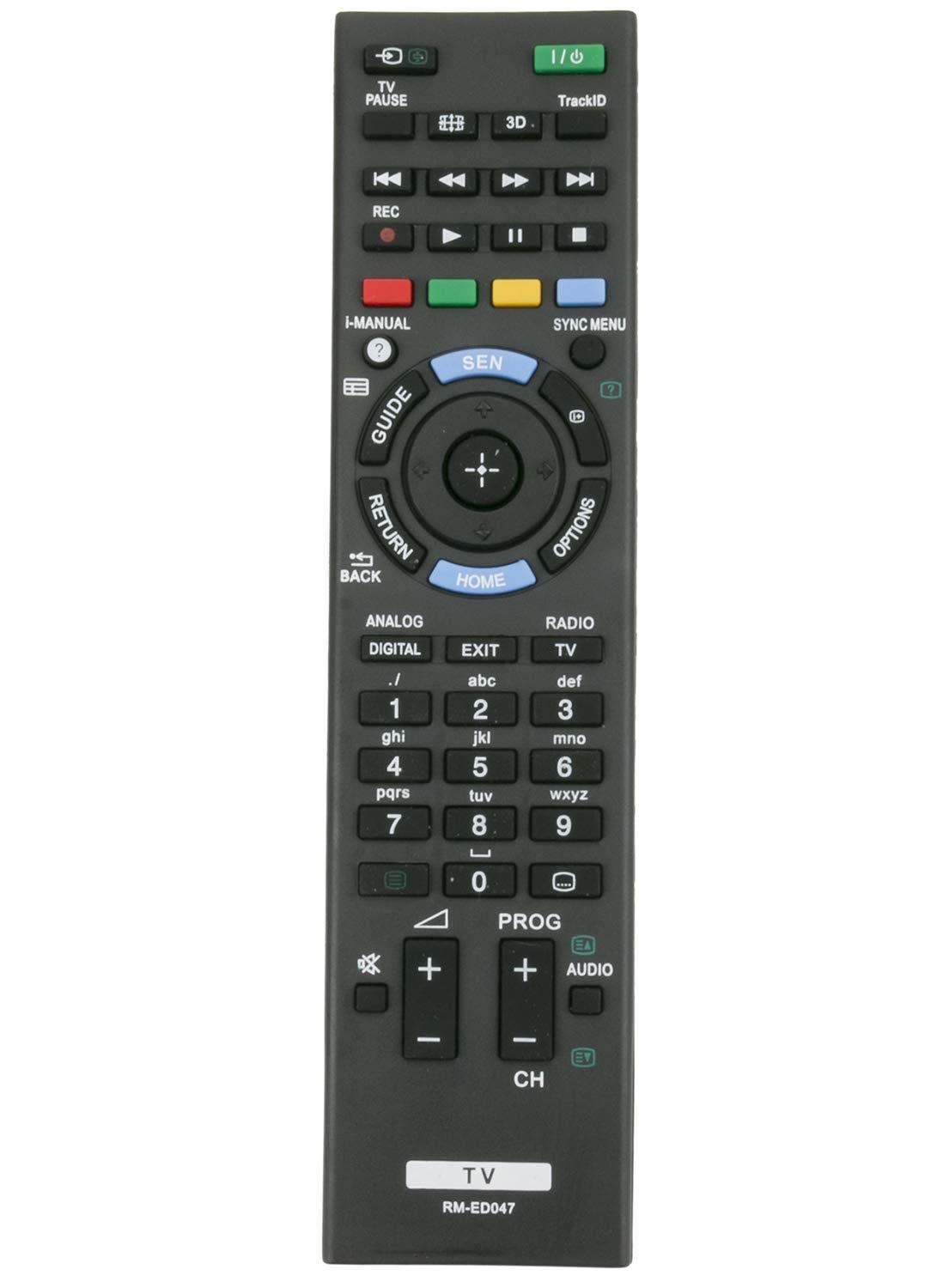VINABTY RM-ED047 Replacement Remote Fit for Sony LCD TV KDL-55HX853 KDL-40EX653 KDL-32EX653 KDL-46HX853 KDL-40HX75G KDL-55HX75G KDL-46HX75G KDL-55HX950 KDL-55HX955 KDL-55HX953 KDL-65HX950 KDL-65HX953