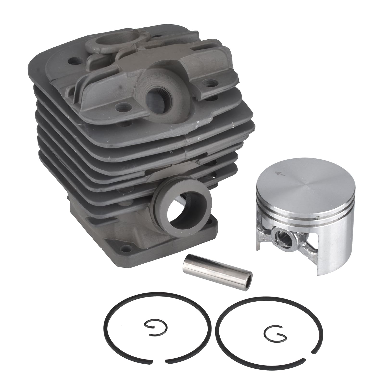 Cancanle 48mm Cylinder with Piston and Rings Pin Clip Kit for Stihl MS360 034 036 Chainsaw