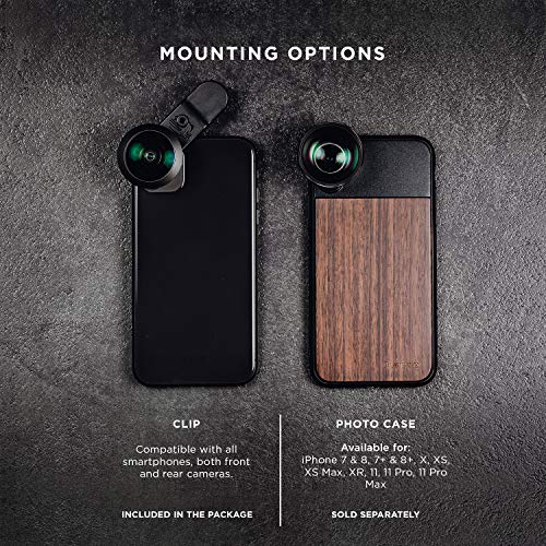 Phone Lenses by Black Eye || Pro Cinema Wide G4 Phone Camera Lens Compatible with iPhone, iPad, Samsung Galaxy, and All Camera Phone Models - Thumbnail 2