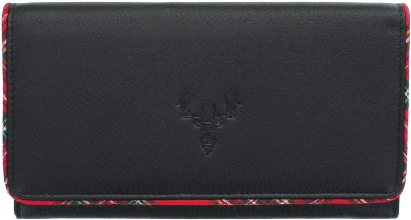 Mala Braemar Range Leather Purse RFID 3448_7 Black