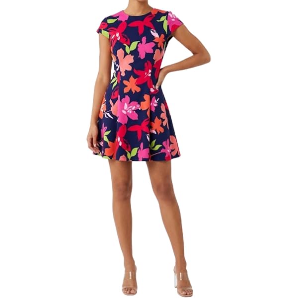 Amazon.com: Trixxi Womens Juniors Floral Sleeveless Fit & Flare Dress Black  1 : Clothing, Shoes & Jewelry