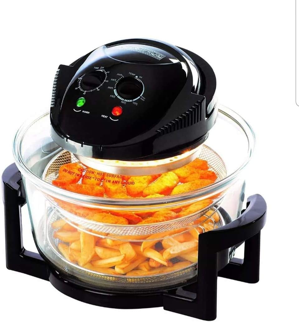 Trendi Deluxe 17L 1300W Halogen Air Fryer with an Extension Ring 60min Timer with SelfCleaning