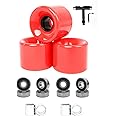 FREEDARE 58mm Skateboard Wheels 82a ABEC-7 Bearing Steel and Spacers(Pack of 4)