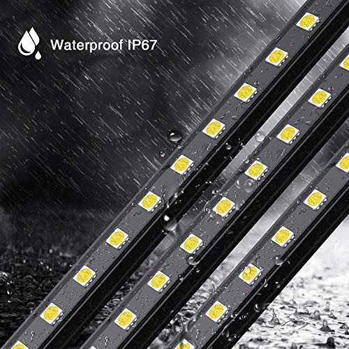 Onforu Dimmable Camping Light Kit for Car, IP67 Waterproof, 4 Pack 96 LED 400lm 5000K Daylight White DC 12V Auto LED Strip Light Bar with Magnetic Back for Vehicle Camping - Thumbnail 2