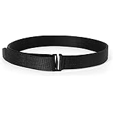 TACNEX Tactical EDC Belt with Simple Metal Loop/Hook 1.5" Heavy Duty 2-Ply Stiff Nylon Belt for Gear Carry Men Women