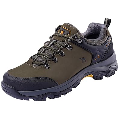 Camel Crown Hiking Shoes Men Trekking Shoe Low Top Outdoor Walking Waterproof Leather Trail Sneakers