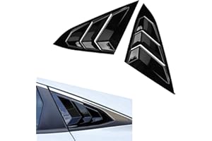MOXRUQ 2 PCS Rear Side Window Louver Cover for 10th Gen Civic, Racing Style Rear Side Window Blinds Decorate Cover, Civic Mod