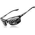 BIRCEN Polarized Mens Sunglasses: UV Protection Sports Shades for Men Women Sport Driving with Al-Mg Frame