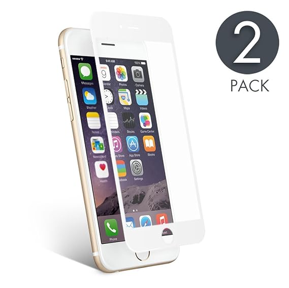aiMaKE Panzerglas Schutzfolie kompatibel mit iPhone 6 Plus 6s Plus,2 Stück schutzfolie panzerglas 3D-Ebene Ultra-klar 9H Härt
