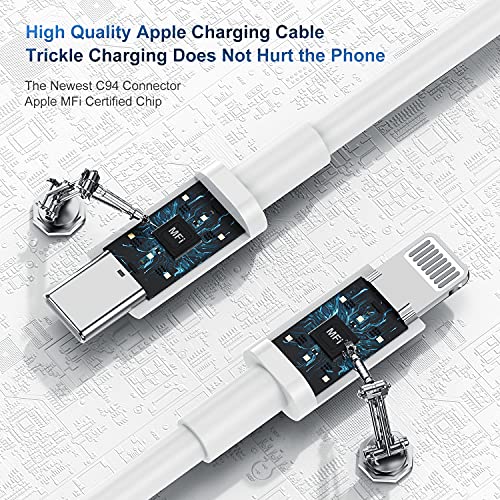 [Apple MFi Certified] USB C to Lightning Cable 6ft,iPhone 13 Fast