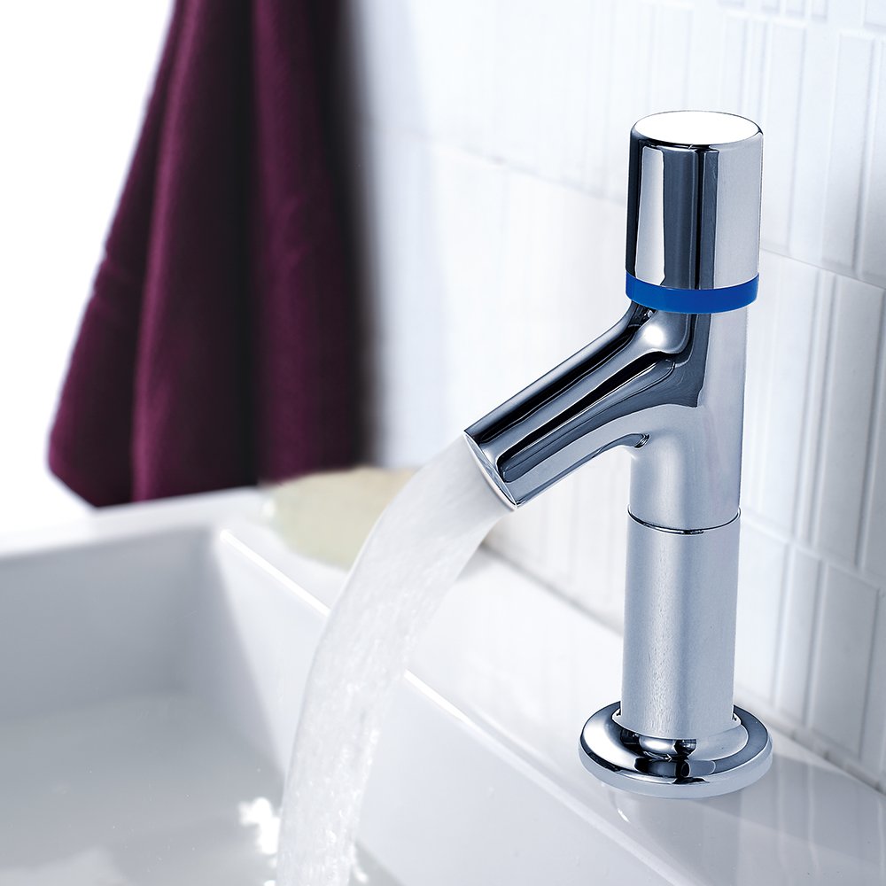 CRW Waterfall Basin Faucet Single Handle Sink Mixer Tap Bathroom Chrome