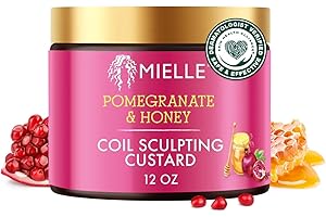 Mielle Organics Pomegranate & Honey Curl Cream - Coil & Curl Defining Hair Cream for Type 4 Hair - Hydrates, Controls Frizz, Conditions & Adds Shine (12 Fl Oz)