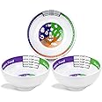 3 Pcs Portion Control Bowl Bariatric Portion Measuring Bowls for Weight Loss Balanced Eating Diabetes Surgery Healthier Diets for Adults