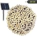 ROCKBIRDS Solar String Lights 72ft 22m 200 LED Certified by FCC and Rohs, Outdoor String Lights Waterproof IP65 Decorative Lights for Halloween, Wedding, Outdoor, Homes, Party (Warm White)