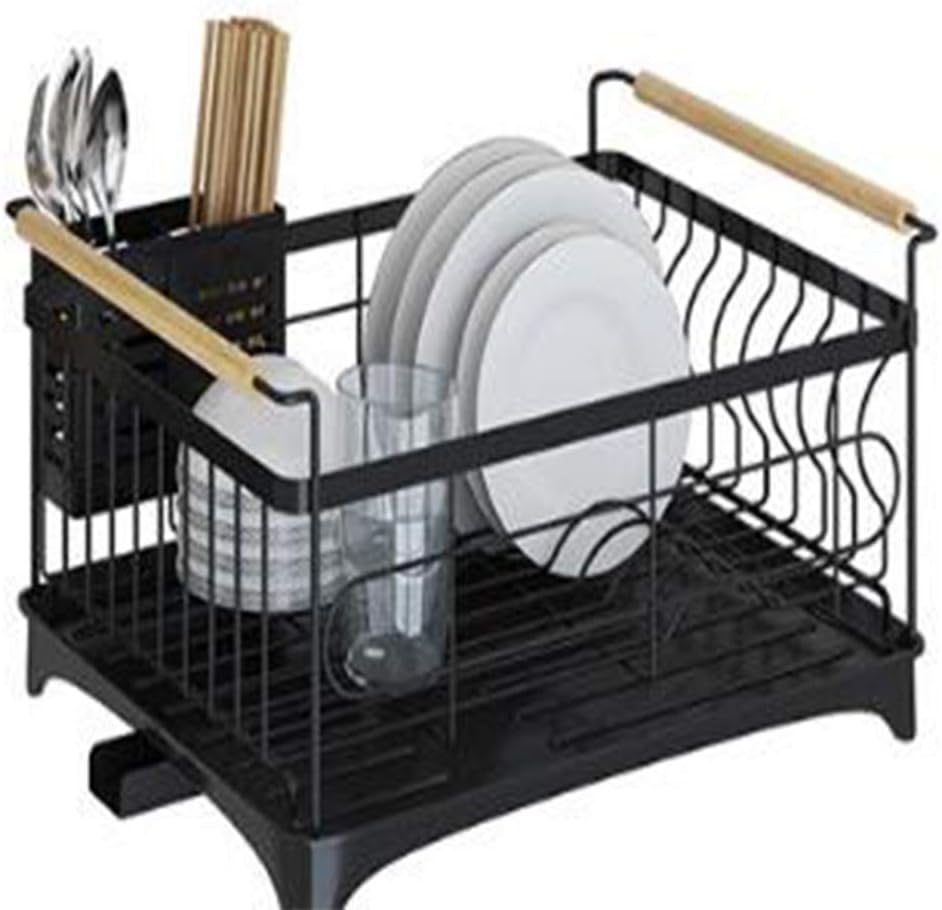 Dish Drainer with Drip Tray Stainless Steel Dish Drying Rack with