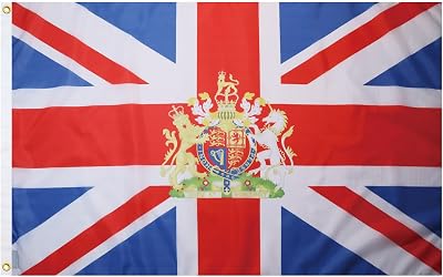 AZ FLAG United Kingdom Coat of Arms Flag 2x3 ft 100D Polyester with 2 Eyelets
