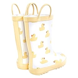 Hudson Baby Kids Rain Boots, Duck, 12 US Unisex