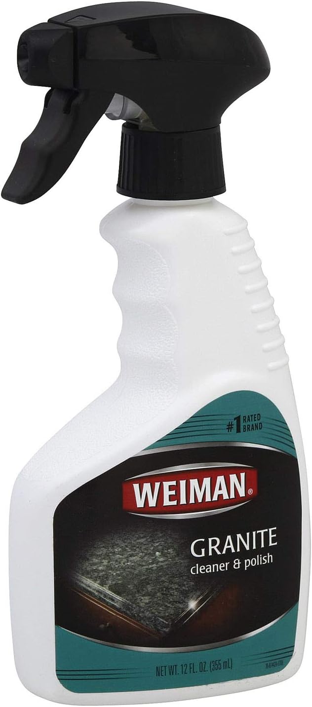 Amazon Com Weiman Granite Cleaner Polish Spray 12 Ounce 6 Per Case Health Personal Care