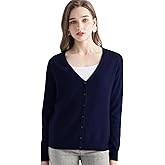 Chanyarn Women's 100% Pure Cashmere Cardigan V-Neck Long Sleeve 2025 Fall Winter Warm Soft Knit Cardigan Sweater