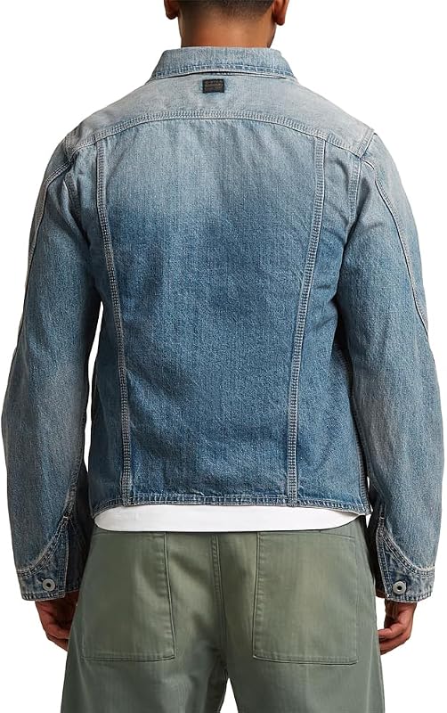 Raw C.V. Slim 3D Dart Jacket Chaqueta, Azul (Antique Faded Patina Blue D28418-E358-H928), M Hombre