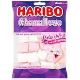 British Haribo Chamallows Pink &amp; White 12x140g Bulk