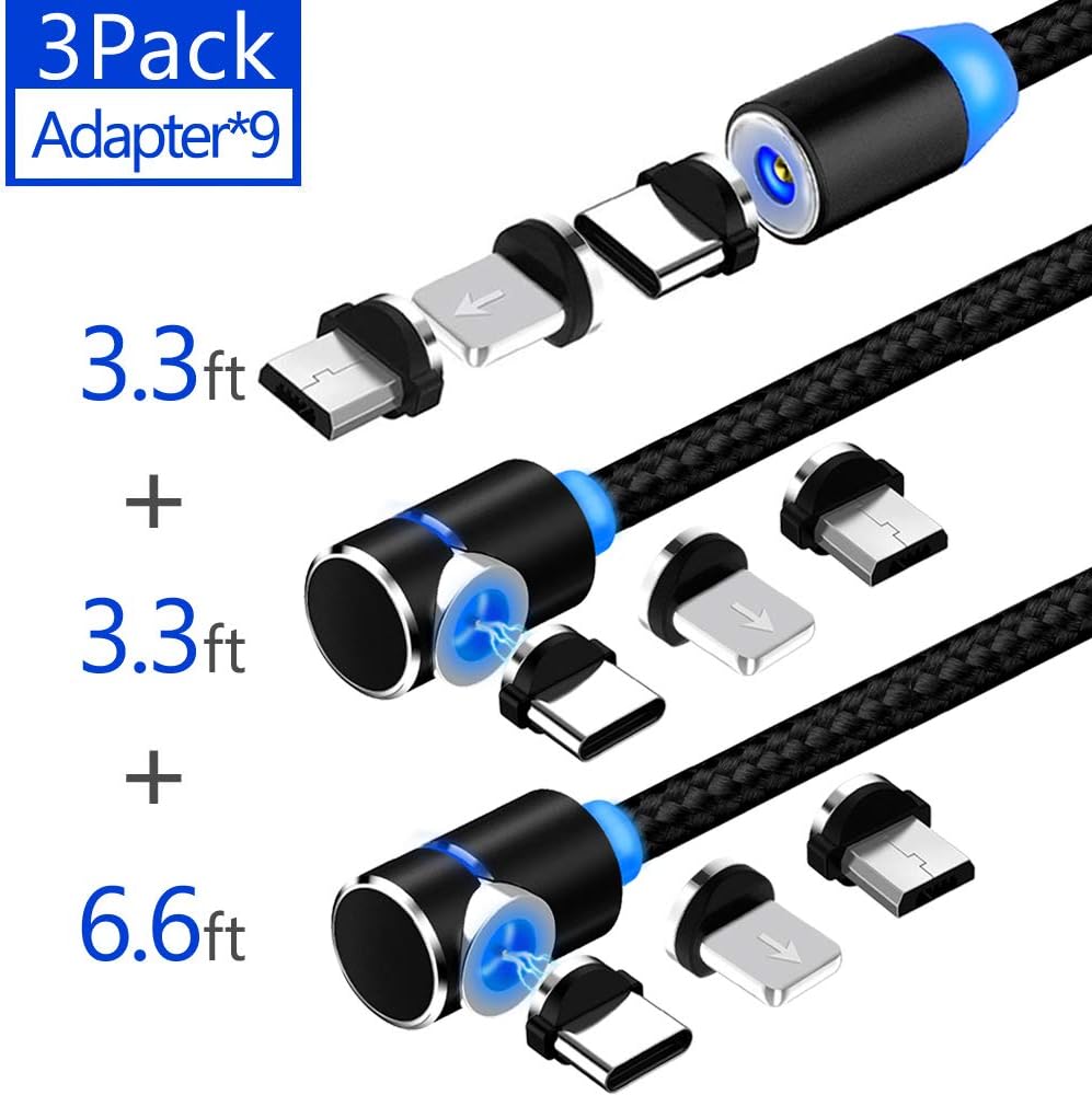 Best Magnetic Charging Cable 2021 Amazon.com: Magnetic Phone Charger Cable， 3 in 1 Cable, (3 Pack 