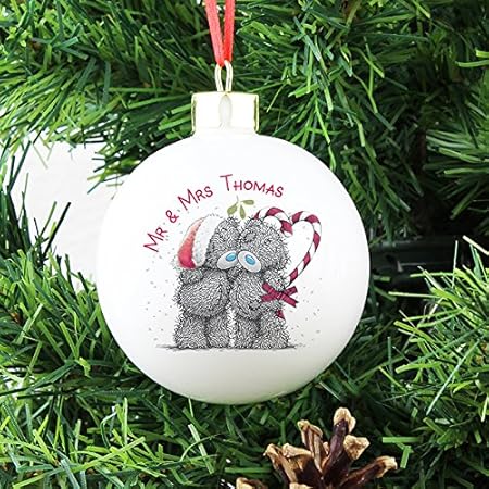 Personalised Me To You Couples Christmas Bauble 1st Christmas