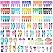 Cridoz 150 Pcs Barrettes Hair Clips, Clips for Hair, Hair Barrettes Snap Colorful Metal Hair Clips for Hair Accessories