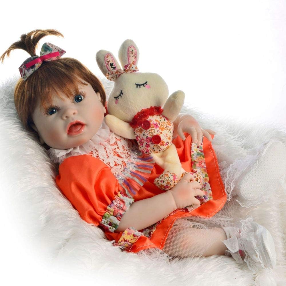 Prezzo WYCD Bambola Rinata Vinyl Molle del Simulazione Silicone Reborn Baby Doll Rinato Bambino Bambola Realistico Ragazza 22pollici 57Centimetri Offerte
