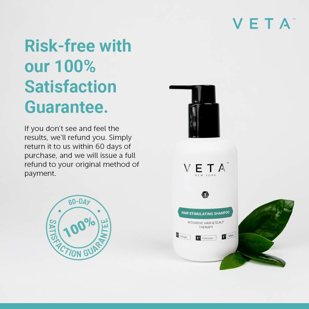 Veta, Hair Stimulating Shampoo For Hair Loss, Drug Free & Sulfate Free Treatment for Men and Women - Image 3