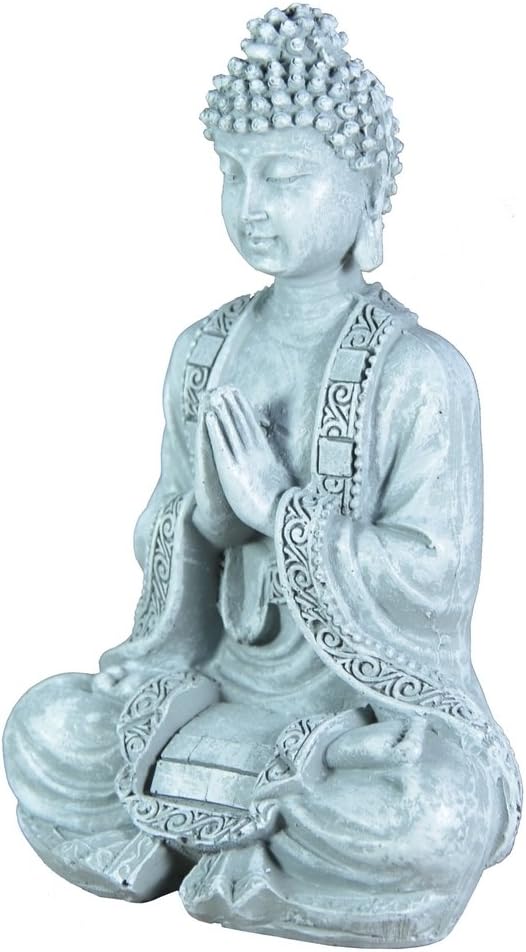 Zen Light SBM2 Stone Buddha Figurine Meditation 2 Grey 10 X 5 X 12.5 Cm - Image 3