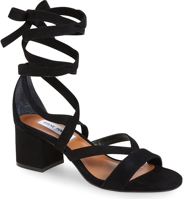 steve madden strappy sandals black
