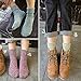 Holisouse Women's 5-Pairs Casual Vintage Style Winter Thick Knit Wool Warm Soft Crew Socks