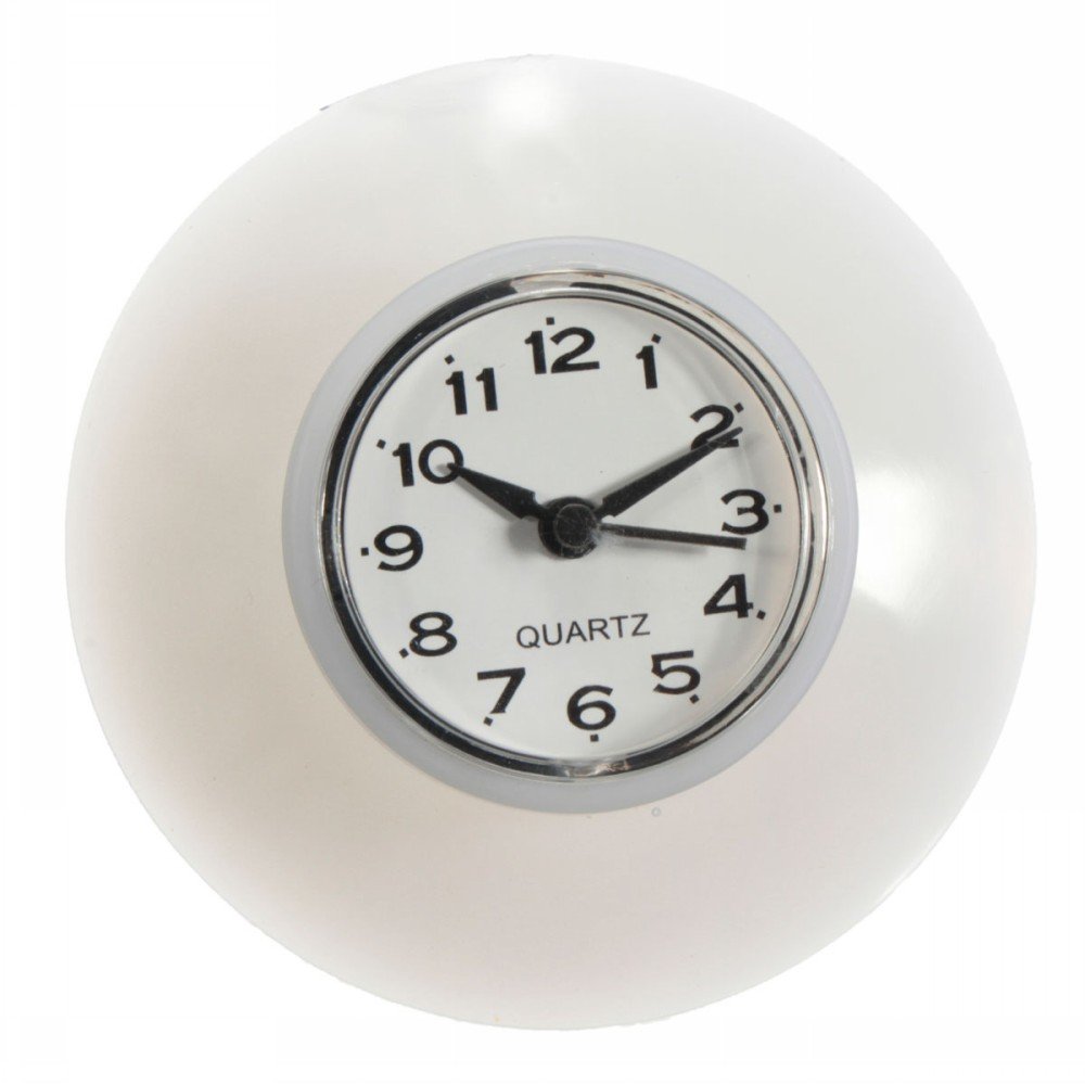 Bathroom Waterproof Wall Tiny Clock Resistant Timer Suction Cup Small