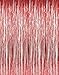GIFTEXPRESSⓇ Set of 2 Metallic Red Foil Fringe Curtain set of 2/Photo Backdrop/hanging Tinsel/Hanging curtain/foil fringe window cutain/doorway curtain/entrance curtain