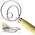 The Original Danish Dough Whisk - LARGE 13.5" Stainless Steel Dutch Style bread dough whisk for pastry, pizza. Great alternatives to a blender, mixer or hook