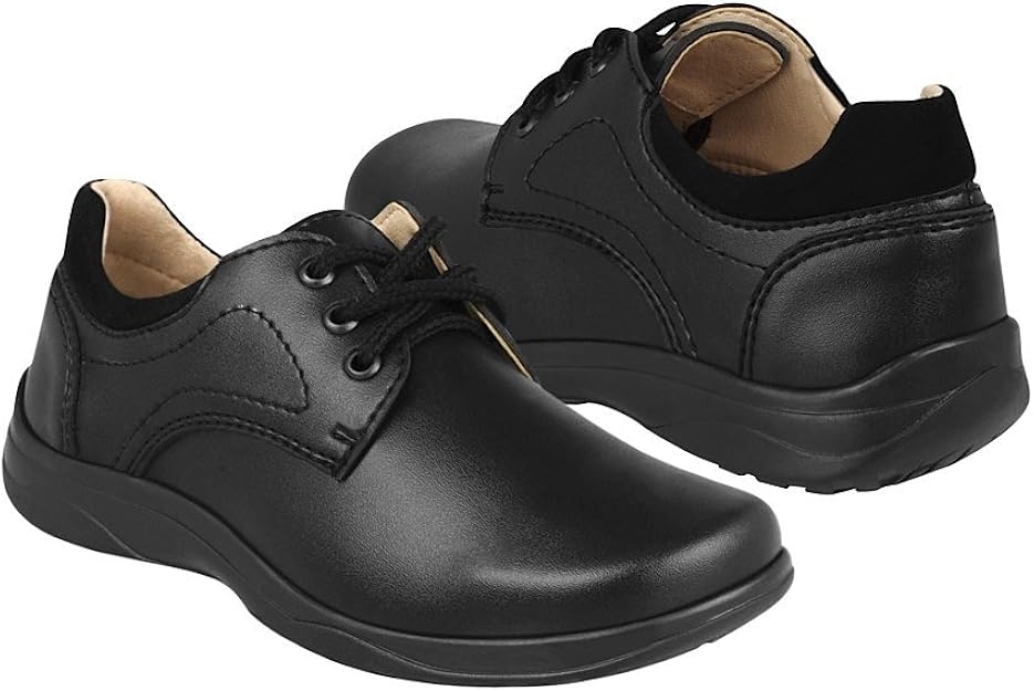 STYLO Children's School Shoe Faux Leather Black 1896