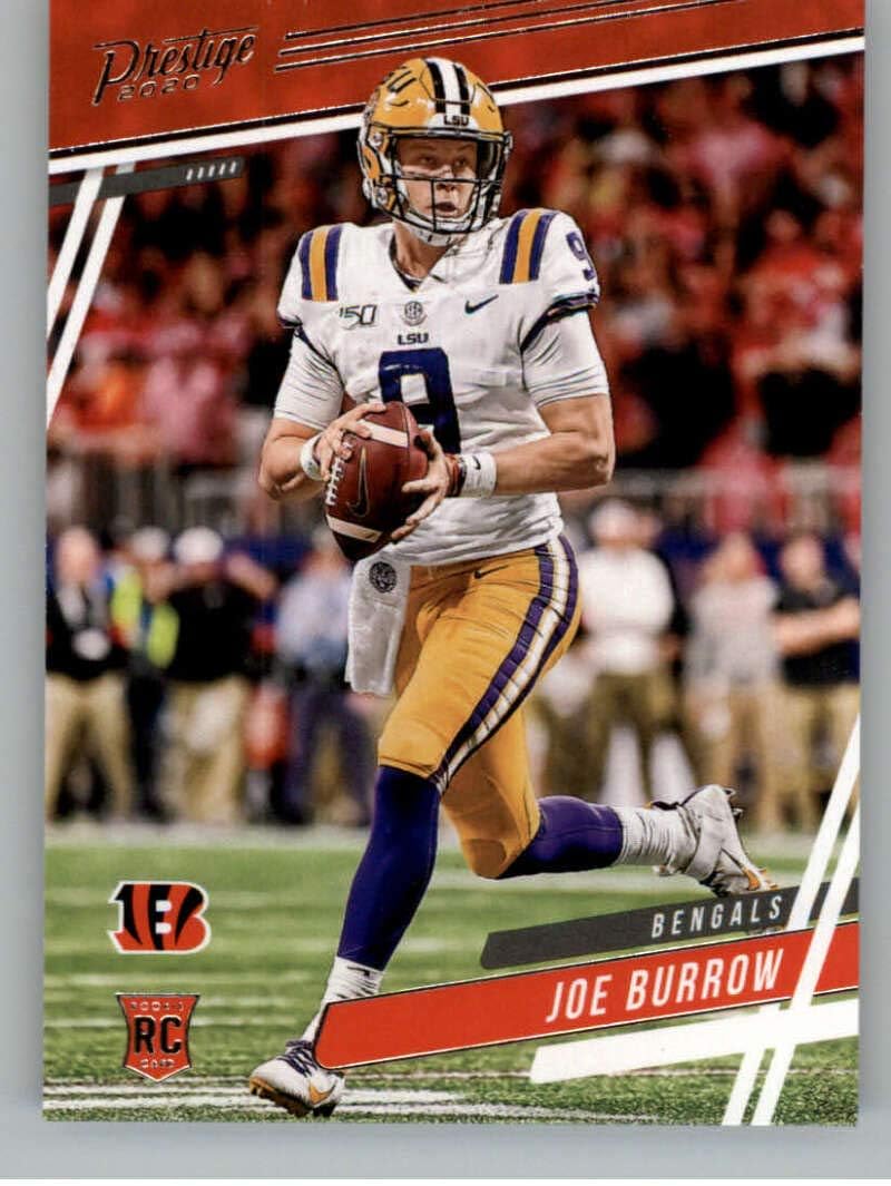 2020 Panini Prestige Football 258 Joe Burrow RC Rookie Card Cincinnati Bengals