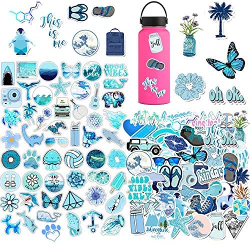 Stickers for Water Bottles 103 pcs Laptop Stickers Waterproof Stickers Pack Cute Aesthetics Stickers for Teens Girls