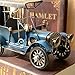 Metal Vintage Blue Classic Car Model Wrought Iron Handicraft Old Car Model Tinplate Car Model