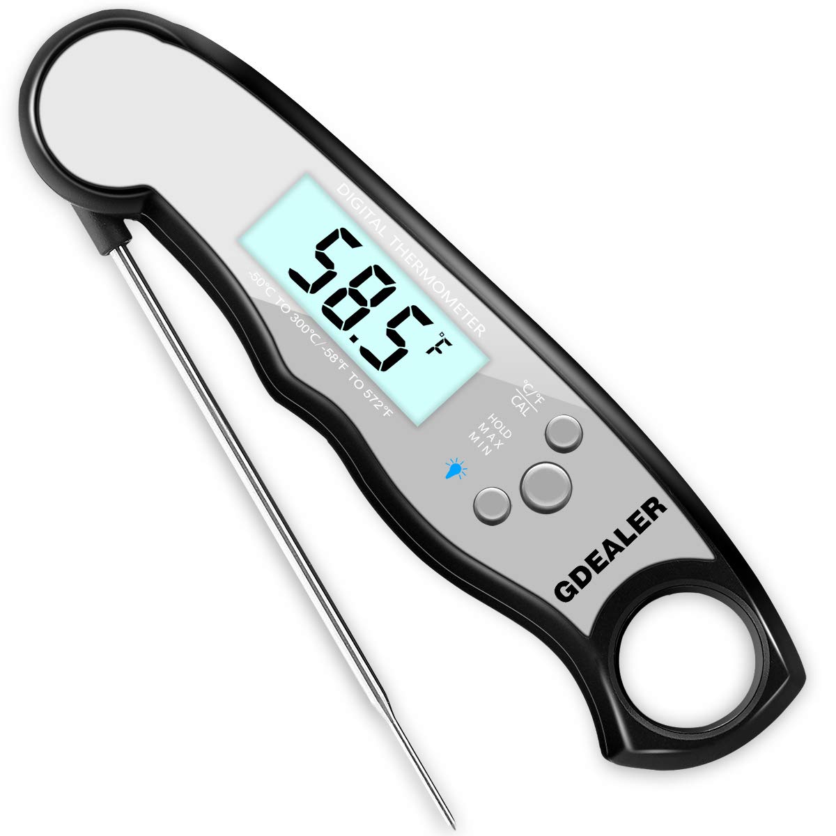 GDEALER Waterproof Meat Thermometer Digital Super Fast Instant Read
