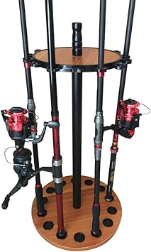 Amazon ロッドスタンド 釣り竿 ロッドホルダー プ ロッドスタンド 最大14本収納 ラウンドタイプ サイズ自在ソフトグリップ Xiehaige フィッシングクーラー