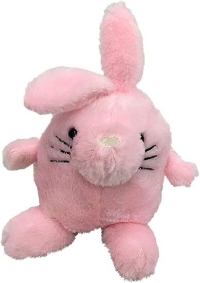 small pink bunny stuffed animal