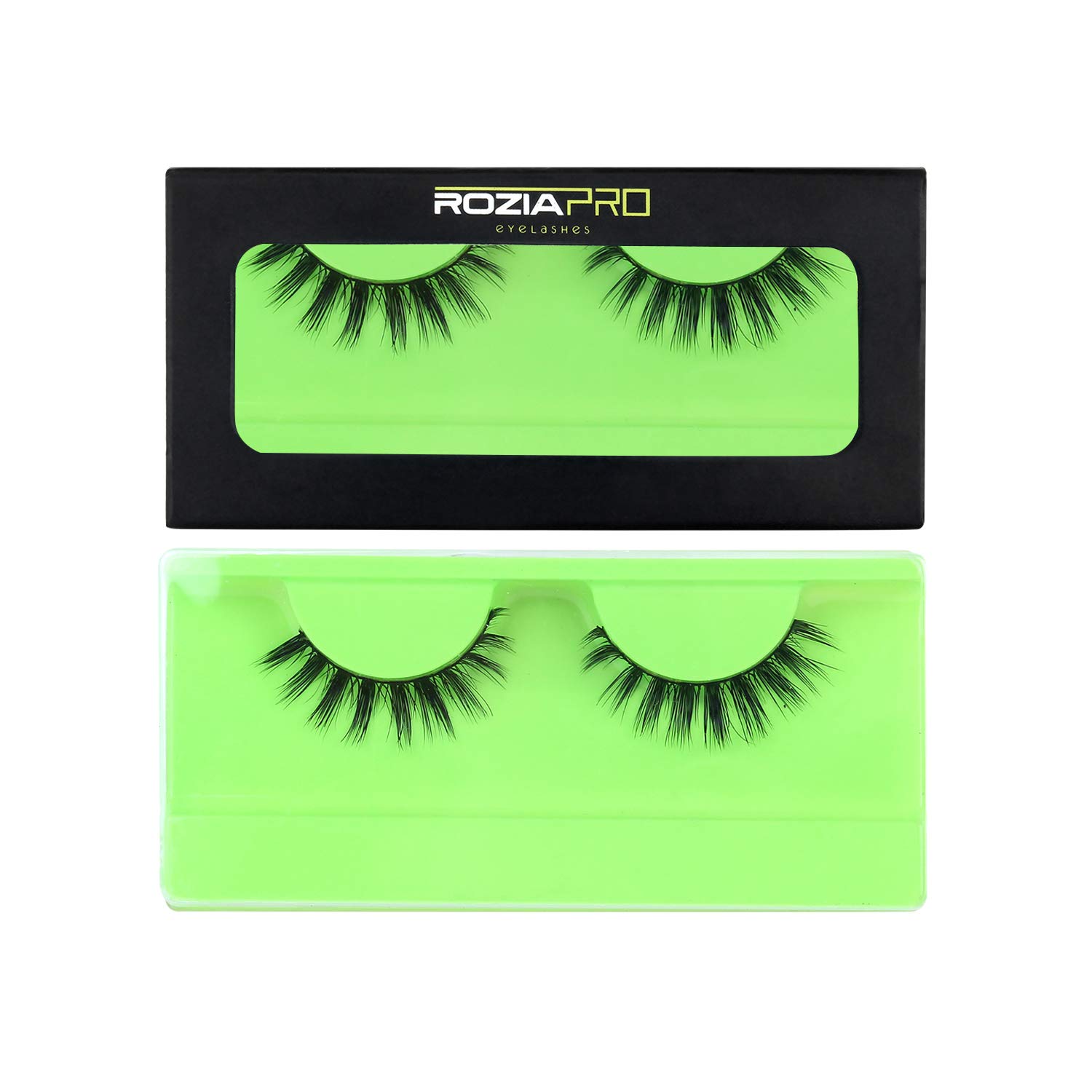 Rozia Artificial Eyelashes Ultra Natural Looking Lashes Perfect For First-Time Lash Users Fuller Lash With Slightly Tapered Inner And Outer Corners 