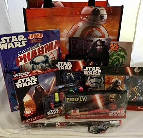 Star Wars 10-pc Activity Gift Pack - Puzzle, Stickers, Markers, Crayons, Reusable Tote Bag &amp; More