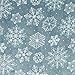 Great Bay Home Super Soft Fleece Sherpa Holiday Throw Blanket - Cozy, Warm Light Blue Snowflake Design Blanket. Eve Collection (50