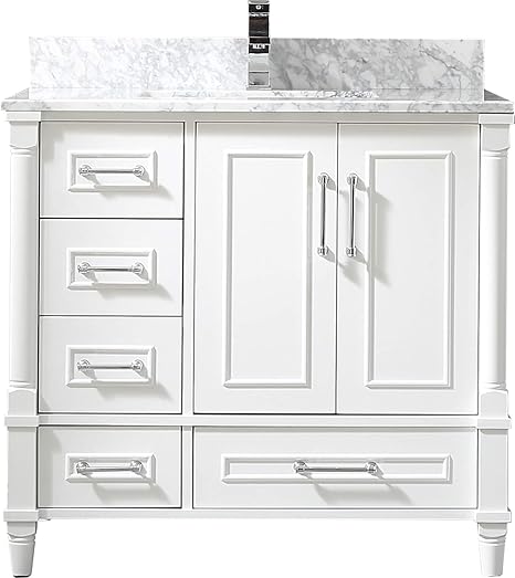 Willow Collections Aberdeen 36 In W X 22 In D Vanity In White