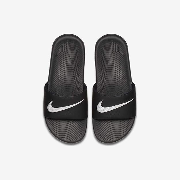 boys white nike slides