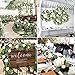 Outgeek 6.5' Long Artificial Eucalyptus and Peony Flower Vine Hanging Greenery Eucalyptus Garland Artificial Plants Ivy Home Wedding Decorations Indoor Outdoor