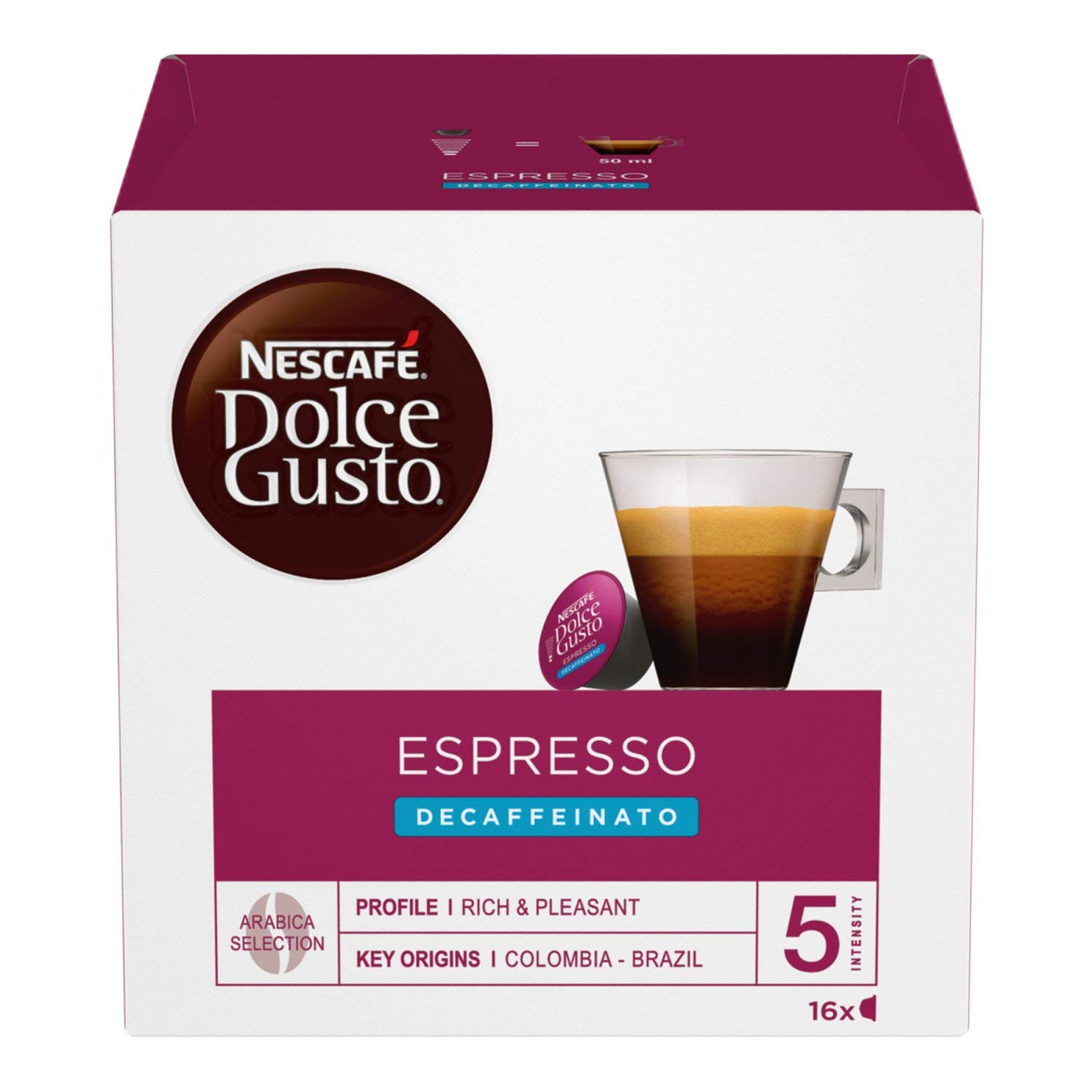 96 Cápsulas NESCAFÉ Dolce Gusto Decaffeinato